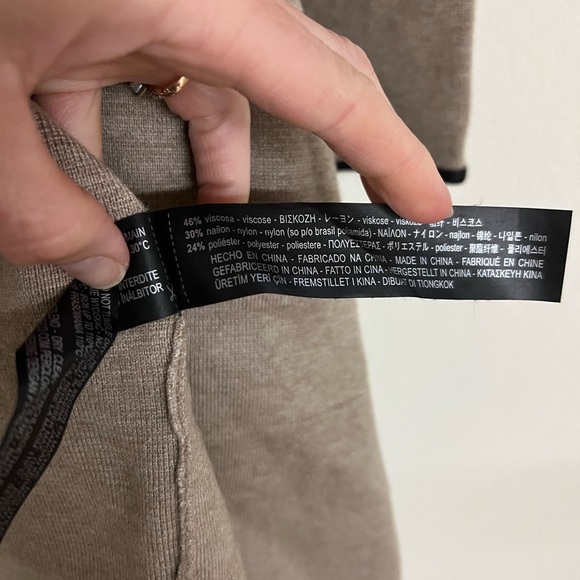 Zara Knit Oatmeal Open Front Sweater Coat size small - Picture 6 of 7